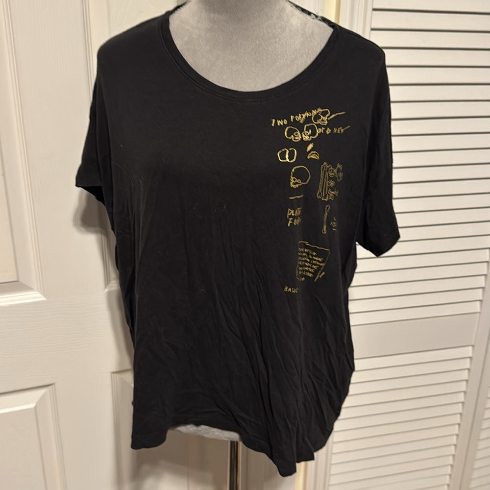 Uniqlo SPRZ NY MOMA Jean-Michel Basquiat Limited Ed Cropped Oversized Tee XS